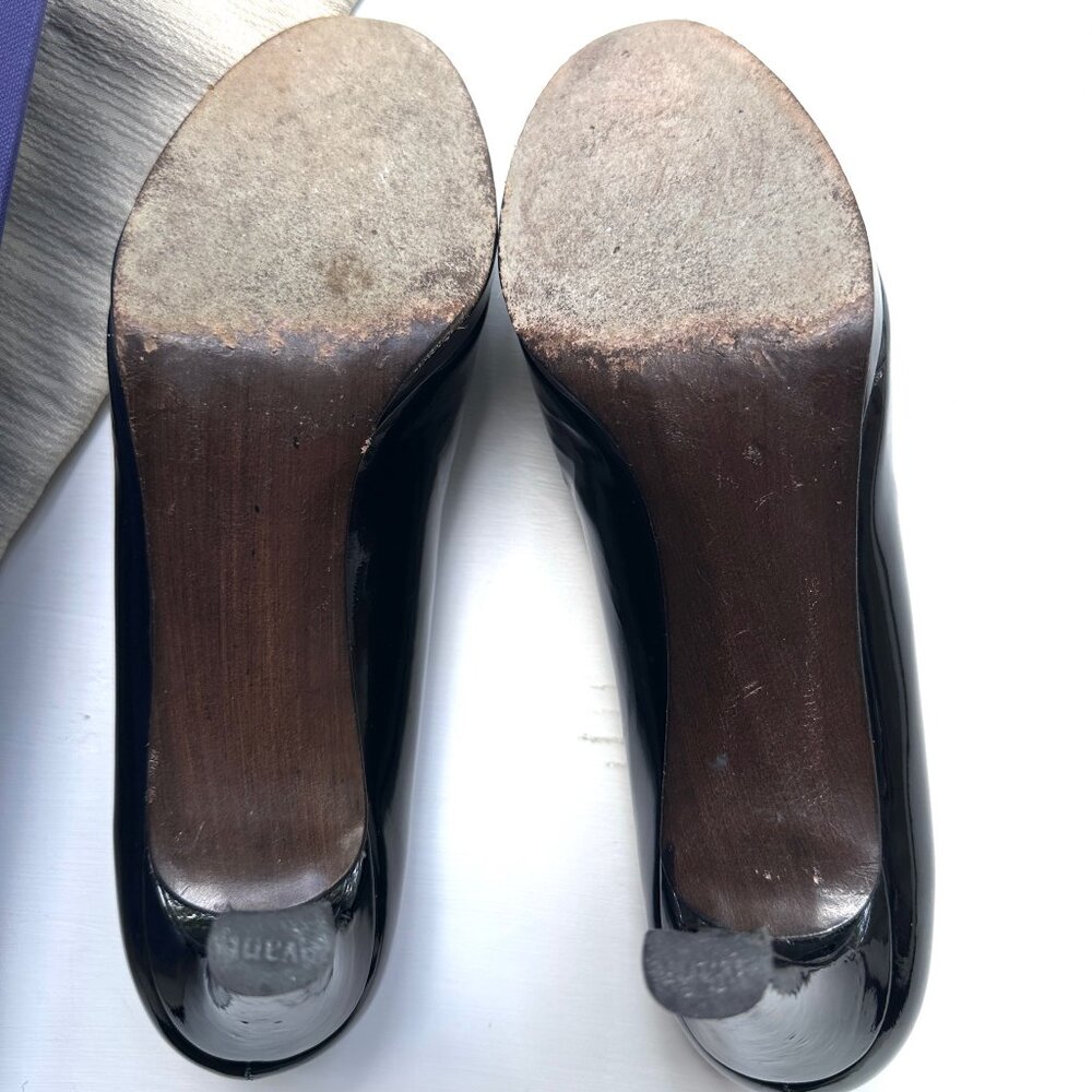 STUART WEITZMAN - Patent Leather womens Platform shoes 8.5 M w/Box - Picture 9 of 11